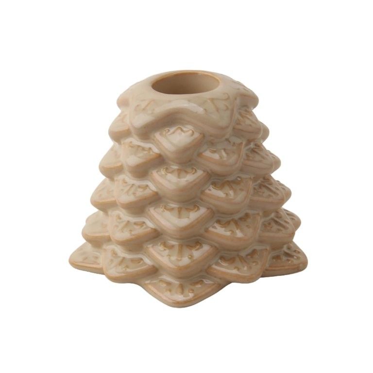 Kerstboom Kaarsenstandaard - Beige