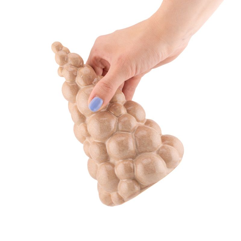 Kerstboom Aardewerk Ornament (S) - Beige