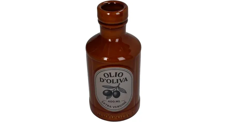 Vaasje Olio d'Olivia Fles - Bruin