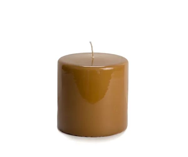 Hoogglans Pilaar kaars - Fudge
