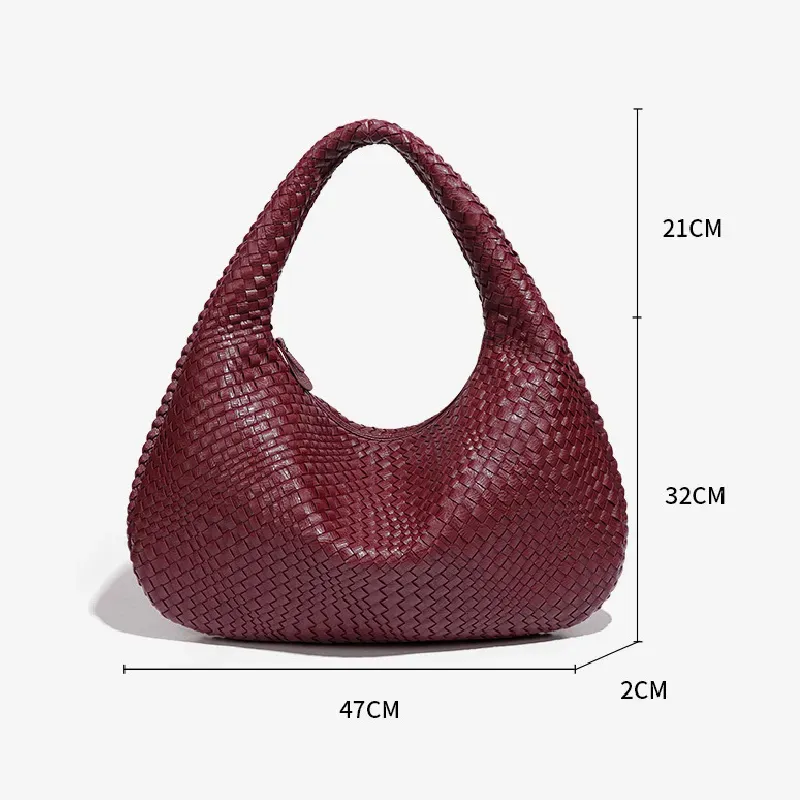 Woven Handbag - Tan / Brown
