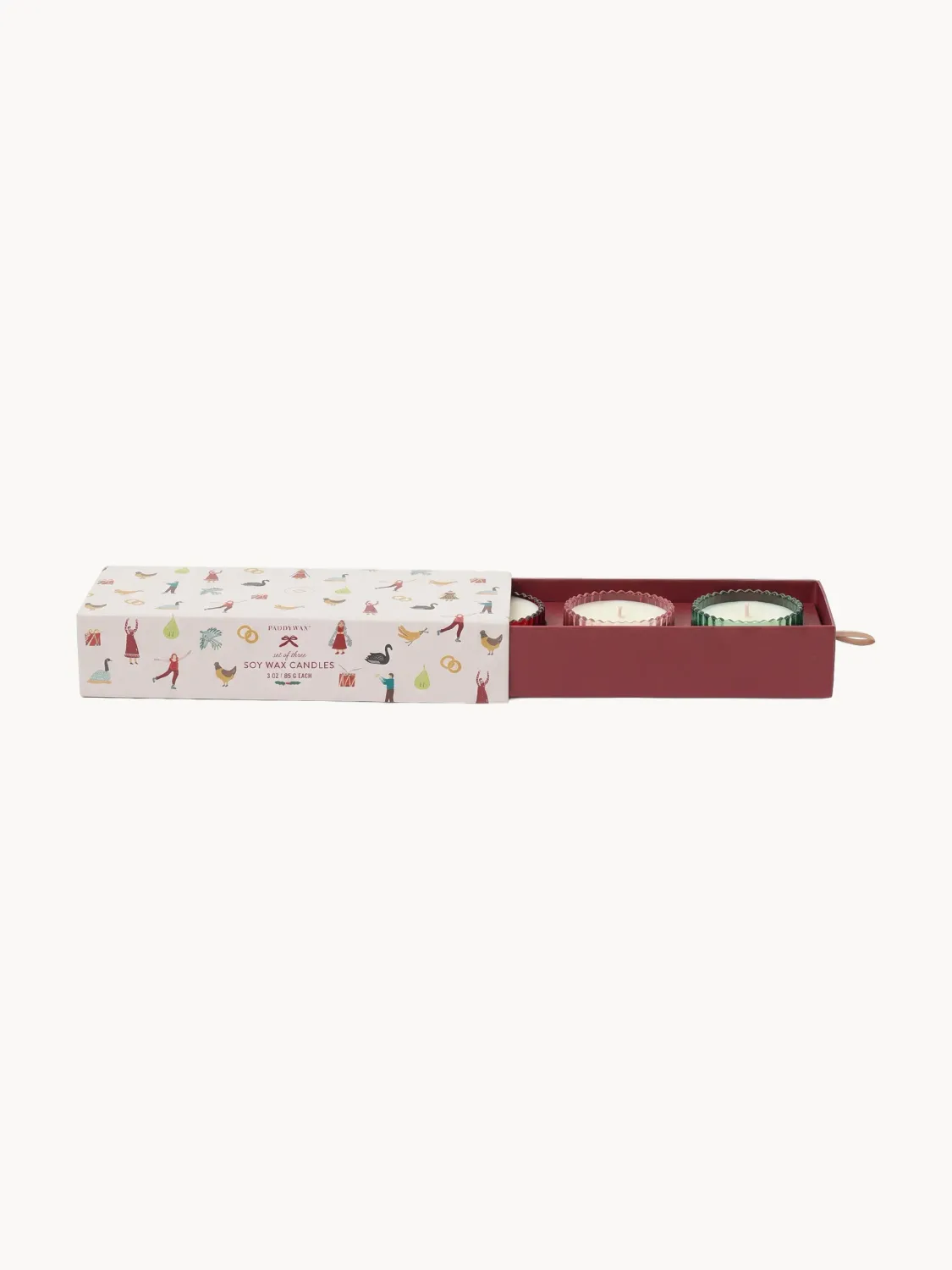 Paddywax Christmas Giftset - Winter Berry, Pink Peppermint &amp; Balsam Fir