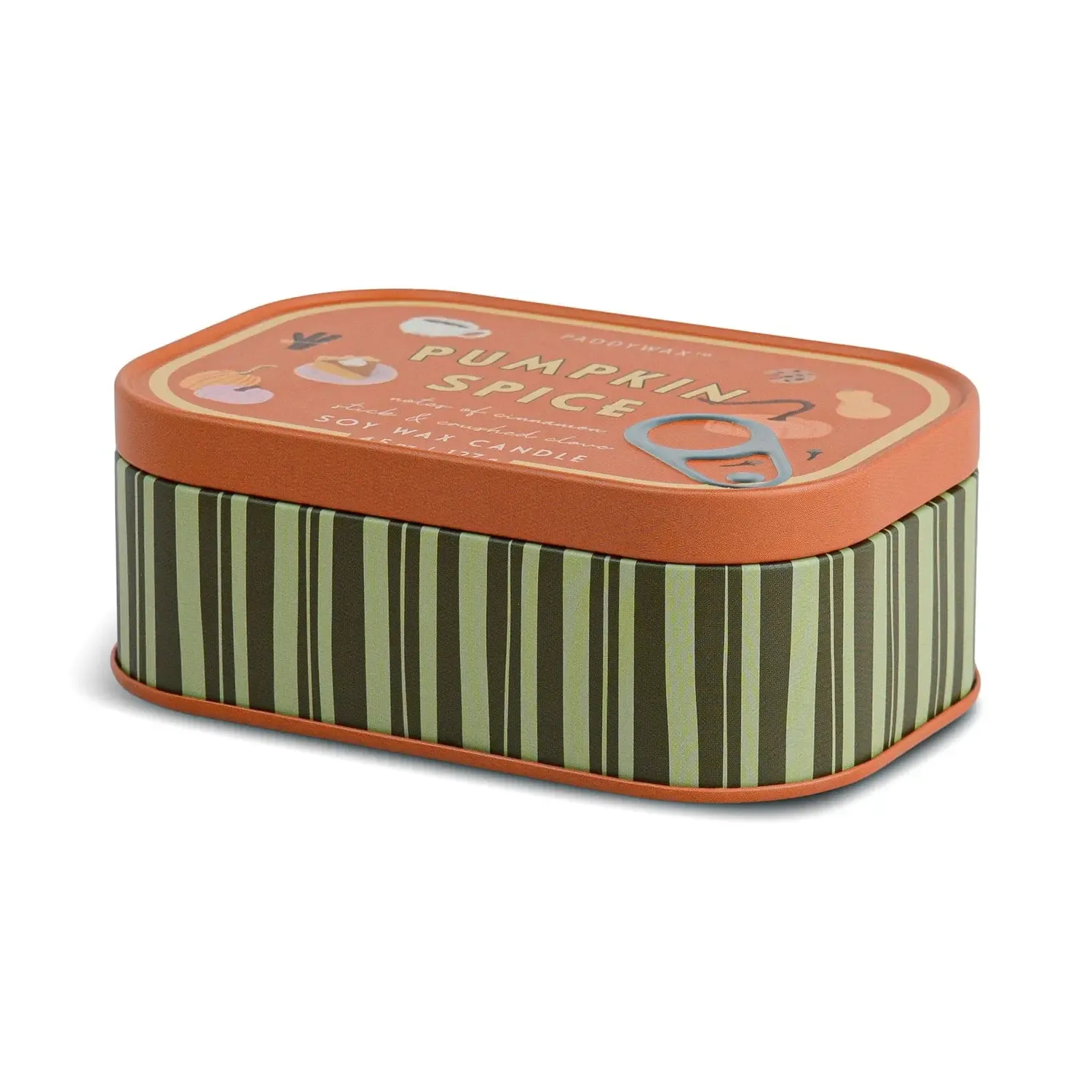 Paddywax Bistro Printed Tin Candle - Pumpkin Spice