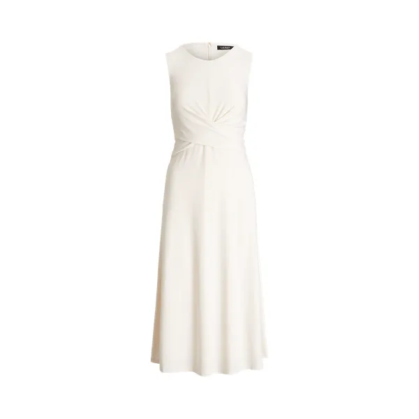 CLASSIC MATTE JRSY-DRESS, BEIGE/NATURALS, 0