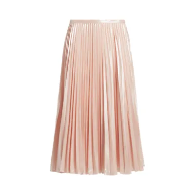 SILKY MTLC CHIFFON-SKIRT, ORANGE, 2