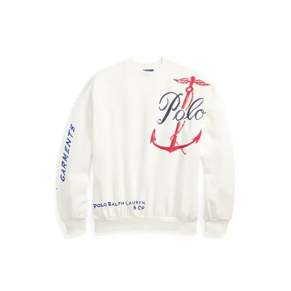 NVL GRPHC CN-LONG SLEEVE-SWEATSHIRT, WHITE, L