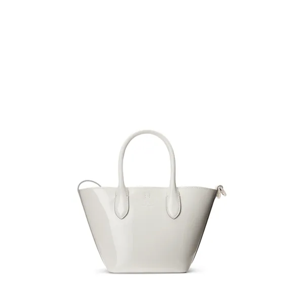 PATENT LEATHER-MN OPEN TOTE-TTE-SMA, WHITE, OSZ