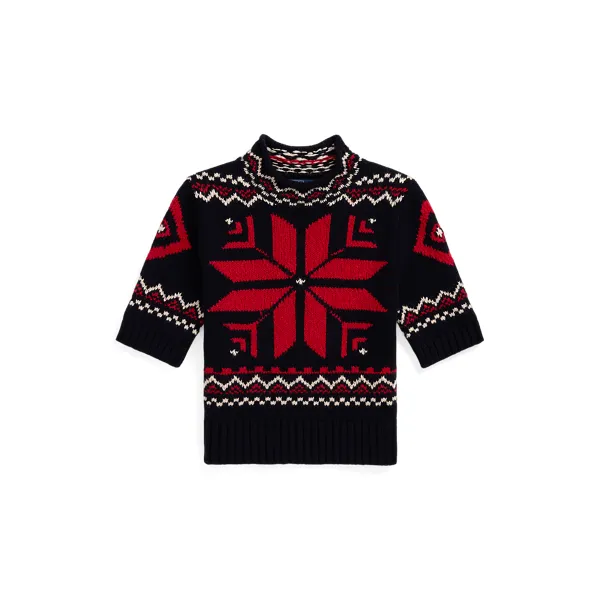 SS SNWFLK MN-SHORT SLEEVE-PULLOVER, BLUE, L