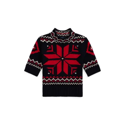 SS SNWFLK MN-SHORT SLEEVE-PULLOVER, BLUE, L