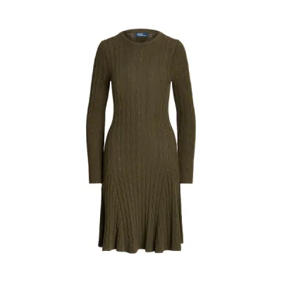 CBL CN DRESS-LONG SLEEVE-DAY DRESS, GREEN, L