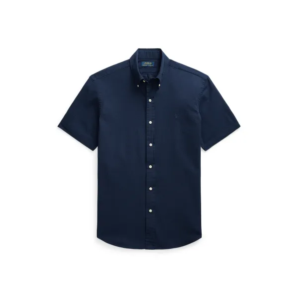 CLBDPPCSSS-SHORT SLEEVE-SPORT SHIRT, BLUE, S