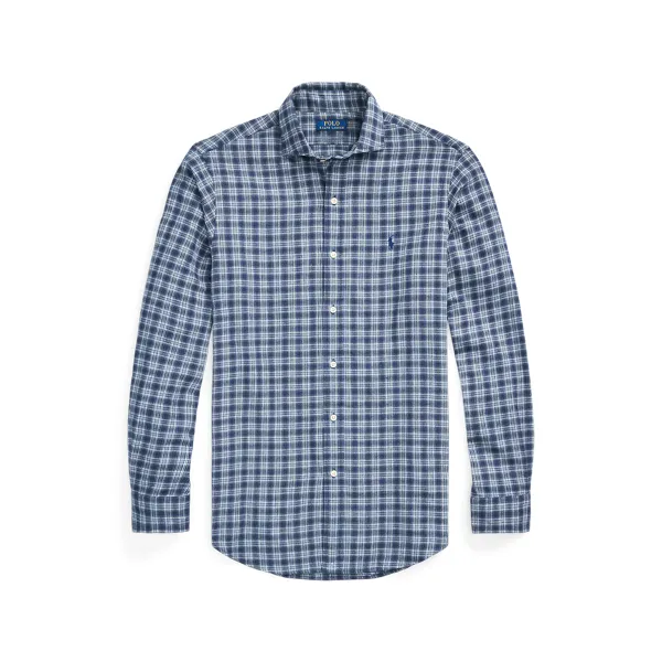 CUESTPPCS-LONG SLEEVE-SPORT SHIRT, BLUE, L