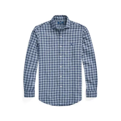 CUESTPPCS-LONG SLEEVE-SPORT SHIRT, BLUE, L