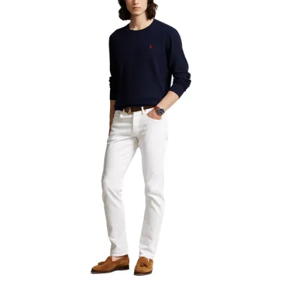 COTTON/LINEN BLEND-LSL-SWT, BLUE, L