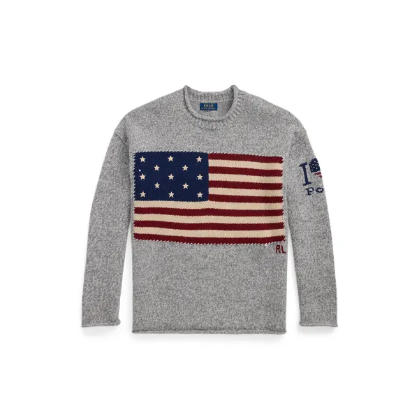 LSFLAGRN-LONG SLEEVE-PULLOVER, GREY, XL