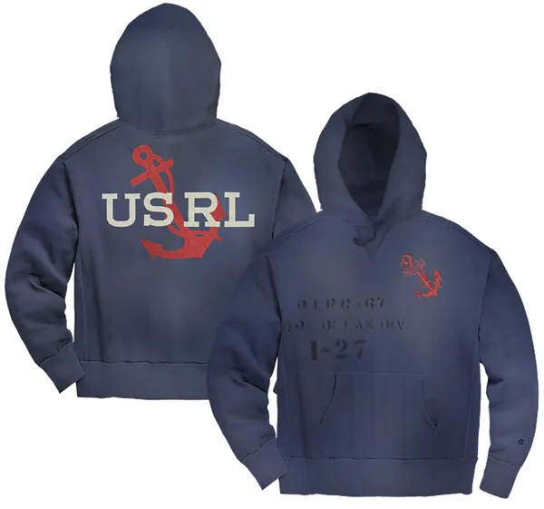 VINTAGE FLEECE-LSL-SWS, BLUE, L