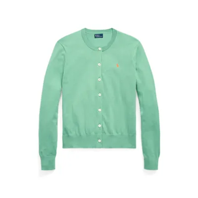 CARDIGAN-LONG SLEEVE-CARDIGAN, GREEN, L