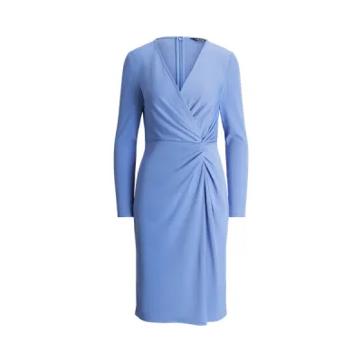 STR MATTE JERSEY-DRESS, BLUE, 0