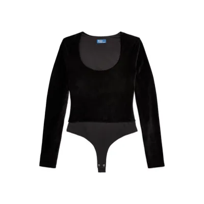 VLT BDYST-LONG SLEEVE-BODYSUIT, BLACK, L