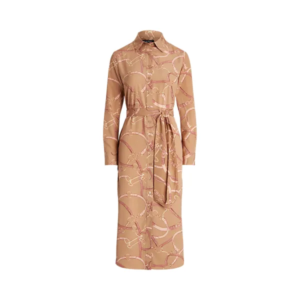 SHADNY-LONG SLEEVE-DAY DRESS, BEIGE, 0