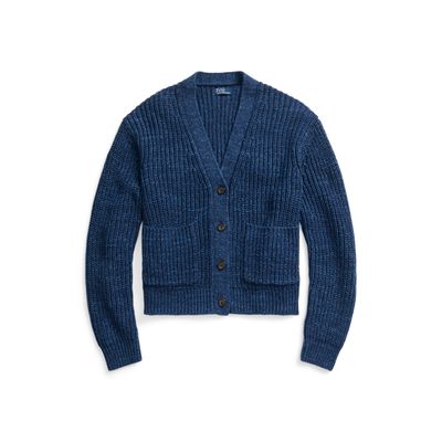 LS VN CARDI-LONG SLEEVE-CARDIGAN, BLUE, XL