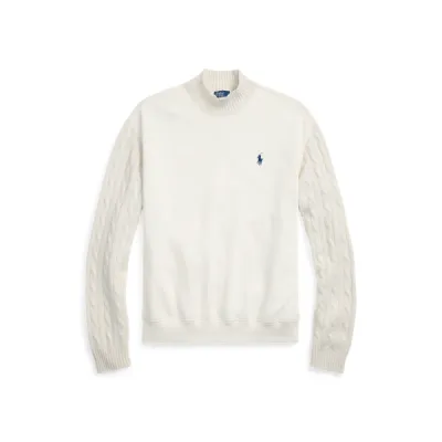 STWTR SLV PO-LONG SLEEVE-SWEATSHIRT, BEIGE/NATURALS, M