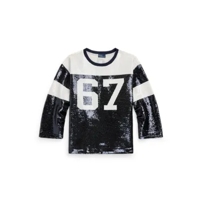 SQN JERSEY-LONG SLEEVE-PULLOVER, BLUE, L