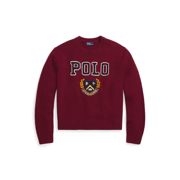 POLO NY PO-LONG SLEEVE-PULLOVER, RED, L