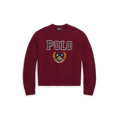 POLO NY PO-LONG SLEEVE-PULLOVER, RED, L