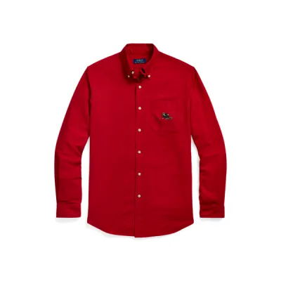 CLBDBRPKS-LONG SLEEVE-SPORT SHIRT, RED, L
