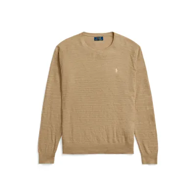 COTTON/LINEN BLEND-LSL-SWT, BEIGE/NATURALS, S