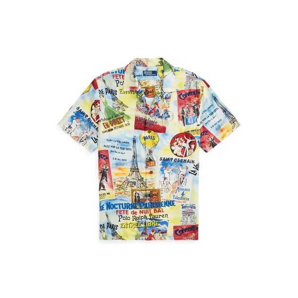 PRINTED RAYON-SSL-SPS, MULTICOLOR, M