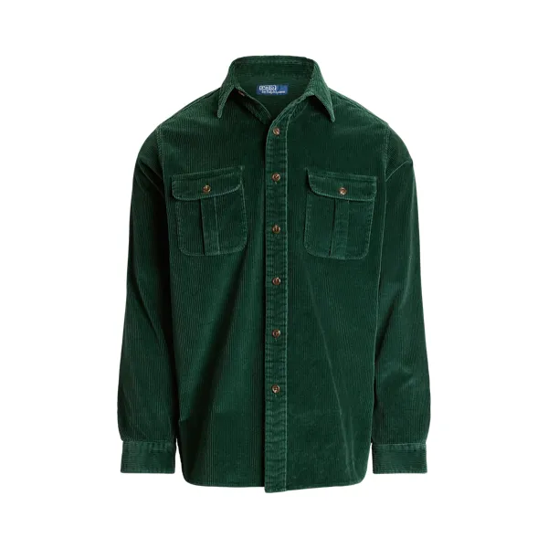 CLOVRELBPS-LONG SLEEVE-SPORT SHIRT, GREEN, L