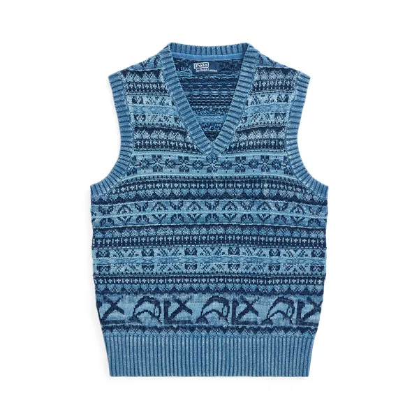 FRISLEVNVEST-SLEEVELESS-VEST, BLUE, L