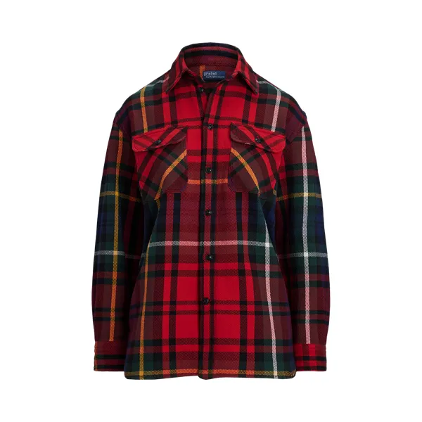 LS MTLCK ST-LONG SLEEVE-BUTTON FRONT SHIRT, RED, L