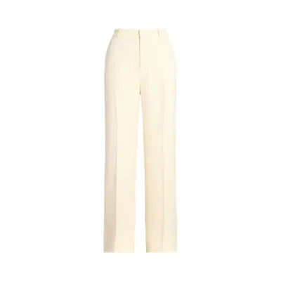 WD LEG PT-FULL LENGTH-FLAT FRONT, WHITE, 10 R