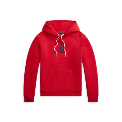 LW SEASONAL FLEECE-LSL-PLO, RED, L