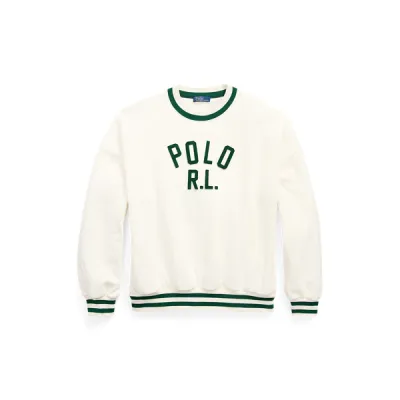 POLO CN FL-LONG SLEEVE-SWEATSHIRT, WHITE, L