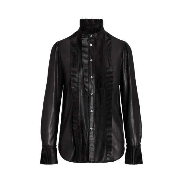 LAME-LS SBAN ST-LONG SLEEVE-BLOUSE, BLACK, 2