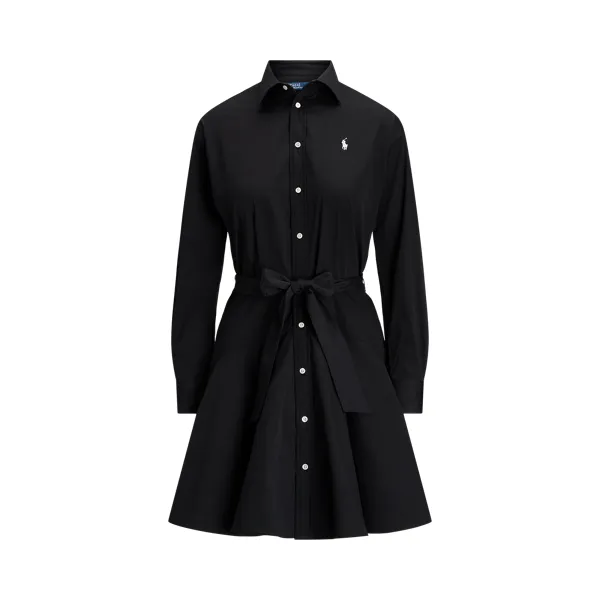 LS SHN DR-LONG SLEEVE-DAY DRESS, BLACK, 10