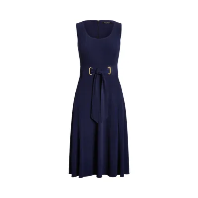 STR MATTE JERSEY-DRESS, BLUE, 0
