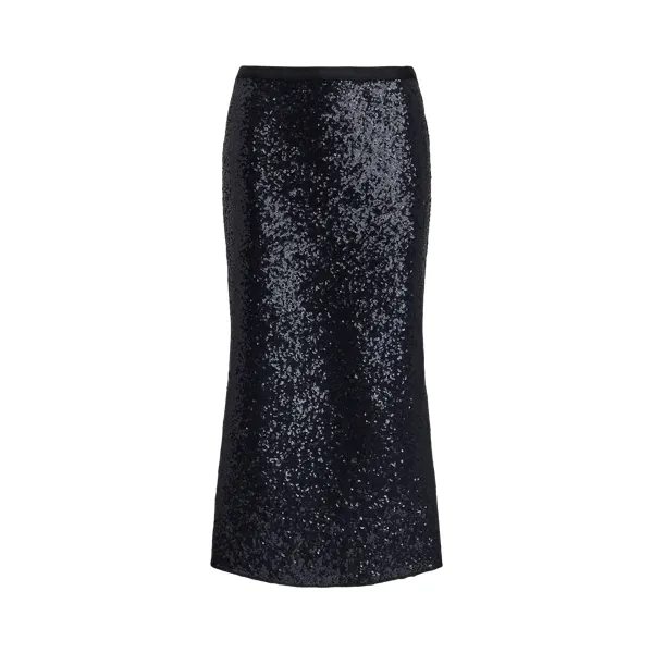 SQN SKIRT-MID-A LINE, BLUE, L