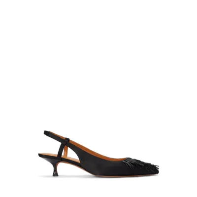 PRC PT SL BD-PUMPS-SLINGBACK, BLACK, 6 B