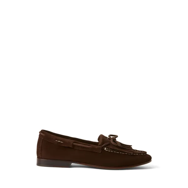 SFT LFR FRNG-FLATS-LOAFER, BROWN, 6 B