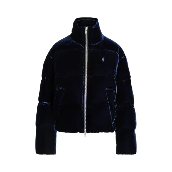 VELVET JKT-INSULATED-COAT, BLUE, L