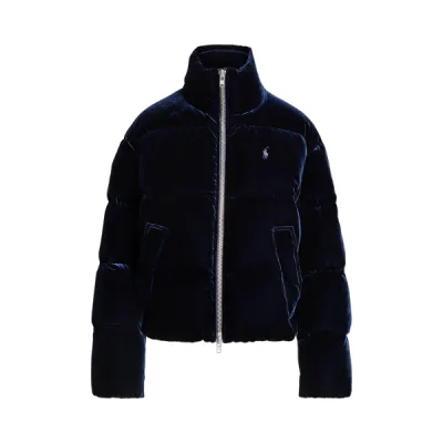 VELVET JKT-INSULATED-COAT, BLUE, L