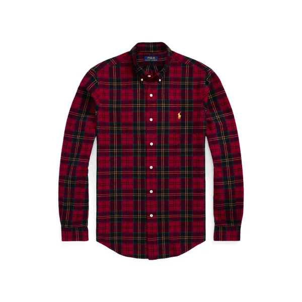 SLBDPPCS-LONG SLEEVE-SPORT SHIRT, RED, L