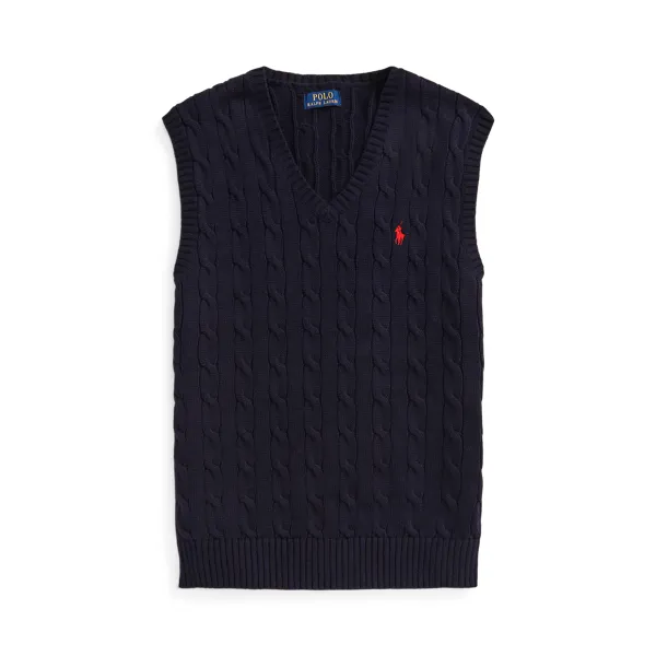 CABLEVESTPP-SLEEVELESS-VEST, BLUE, XXL