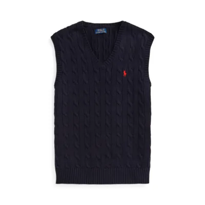 CABLEVESTPP-SLEEVELESS-VEST, BLUE, XXL