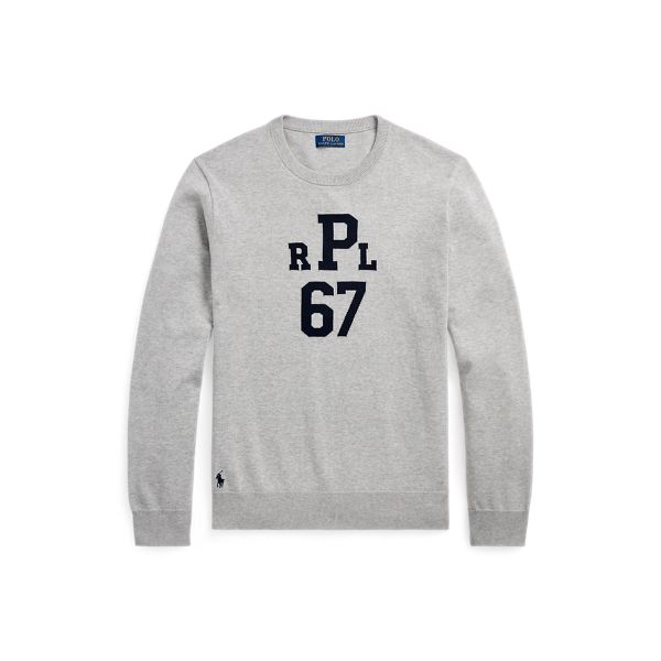 LSLOGOCN-LONG SLEEVE-PULLOVER, GREY, L